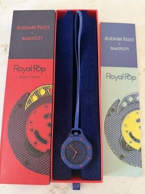 Swatch Audemars Piguet x Swatch Royal Pop Orenji Hachi Watch Blue & Red